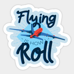 Flying Airplane Sticker